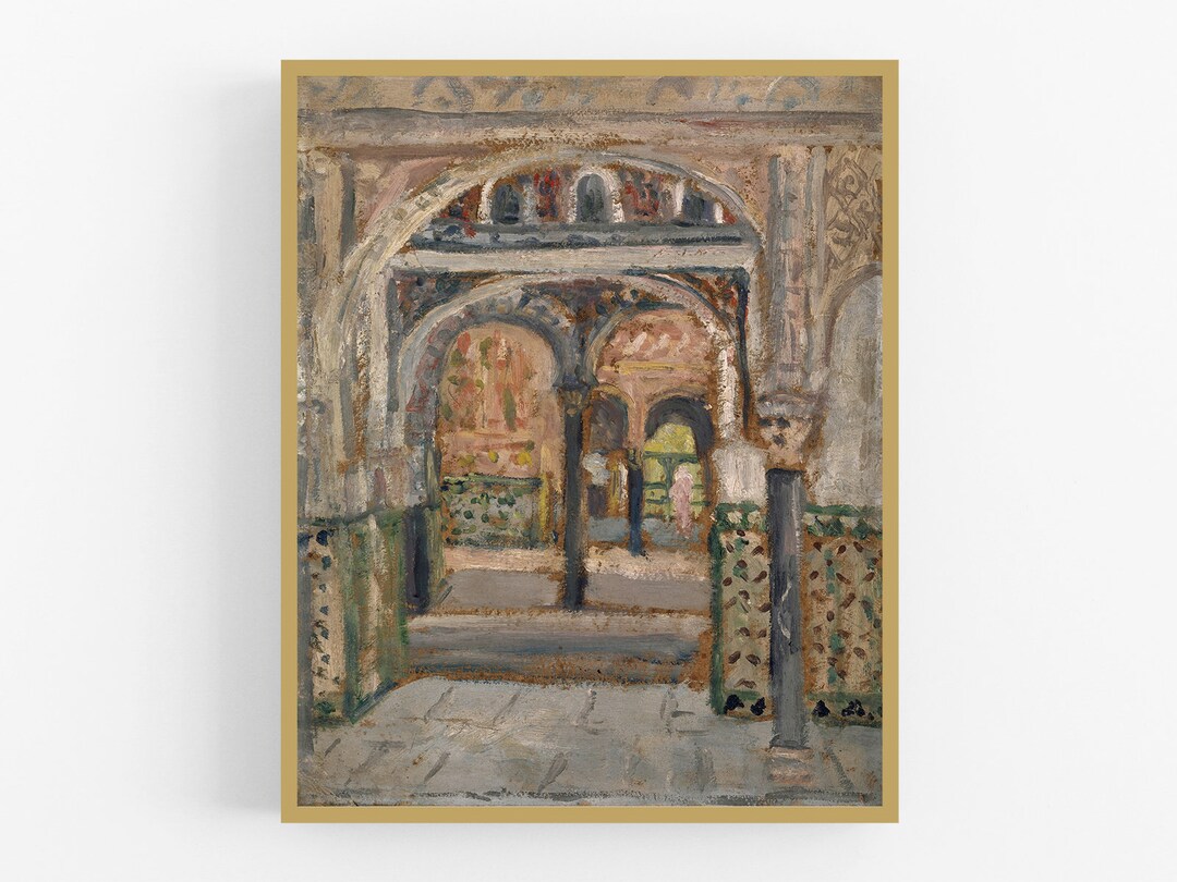 Oriental Hallway / Vintage Art / House Painting / European Art ...