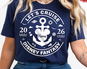 Personalized Disney Cruise Shirt, Mickey Minnie Cruise Squad, Let's Cruise, Family Cruise Vacation, Disney Wish Dream Magic Wonder Fantasy