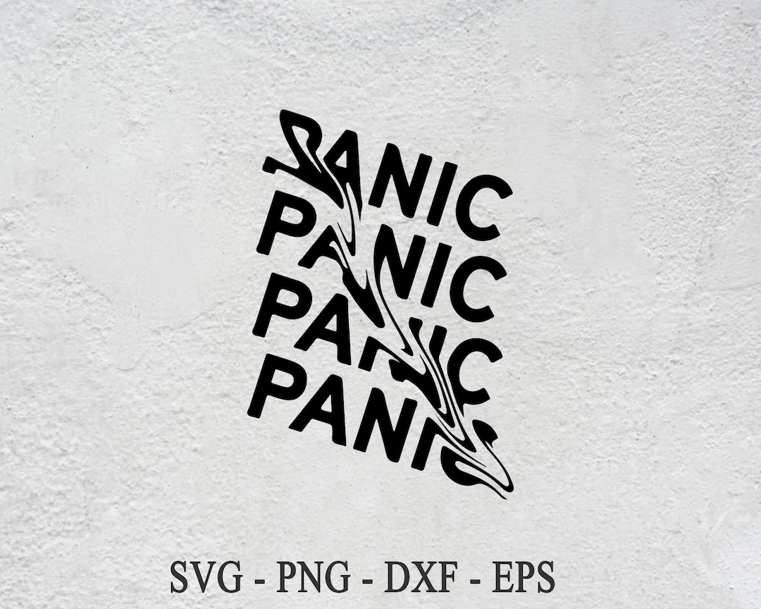 Stunned Lettering Svg Retro Panic Text SVG: Distorted Font (digital Download) - Etsy