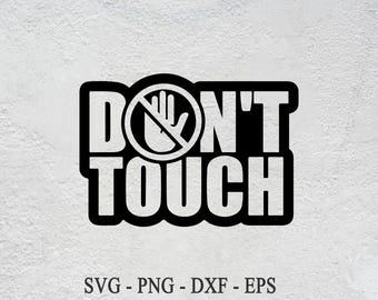 Don't Touch Hands SVG: Lustiger Social Distancing Aufkleber (Digitaler Download)