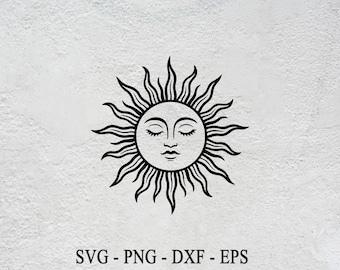 Boho Sun SVG Bundle: Sunshine Designs, Sun Rays Clipart (Digital Download)