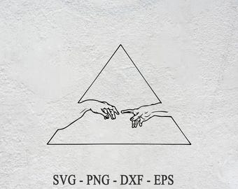 Creation of Adam SVG: God Clipart, Cricut Silhouette (Digital Download)