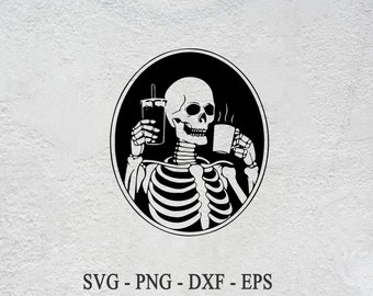Happy Halloweed Grim Reaper SVG: Coffee Stoner Halloween Shirt Decal (Digital)