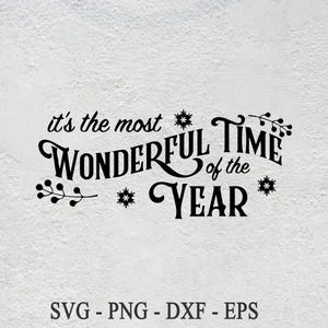 Es la época más maravillosa del año SVG, archivo de corte SVG de Navidad