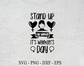 Internationaler Frauentag SVG Bundle: Starke Frau Design (Digitaler Download)