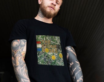 Stone Roses Album di debutto Illustrazione Jackson Pollock Ispirato John Squire Ian Brown T-Shirt unisex a maniche corte