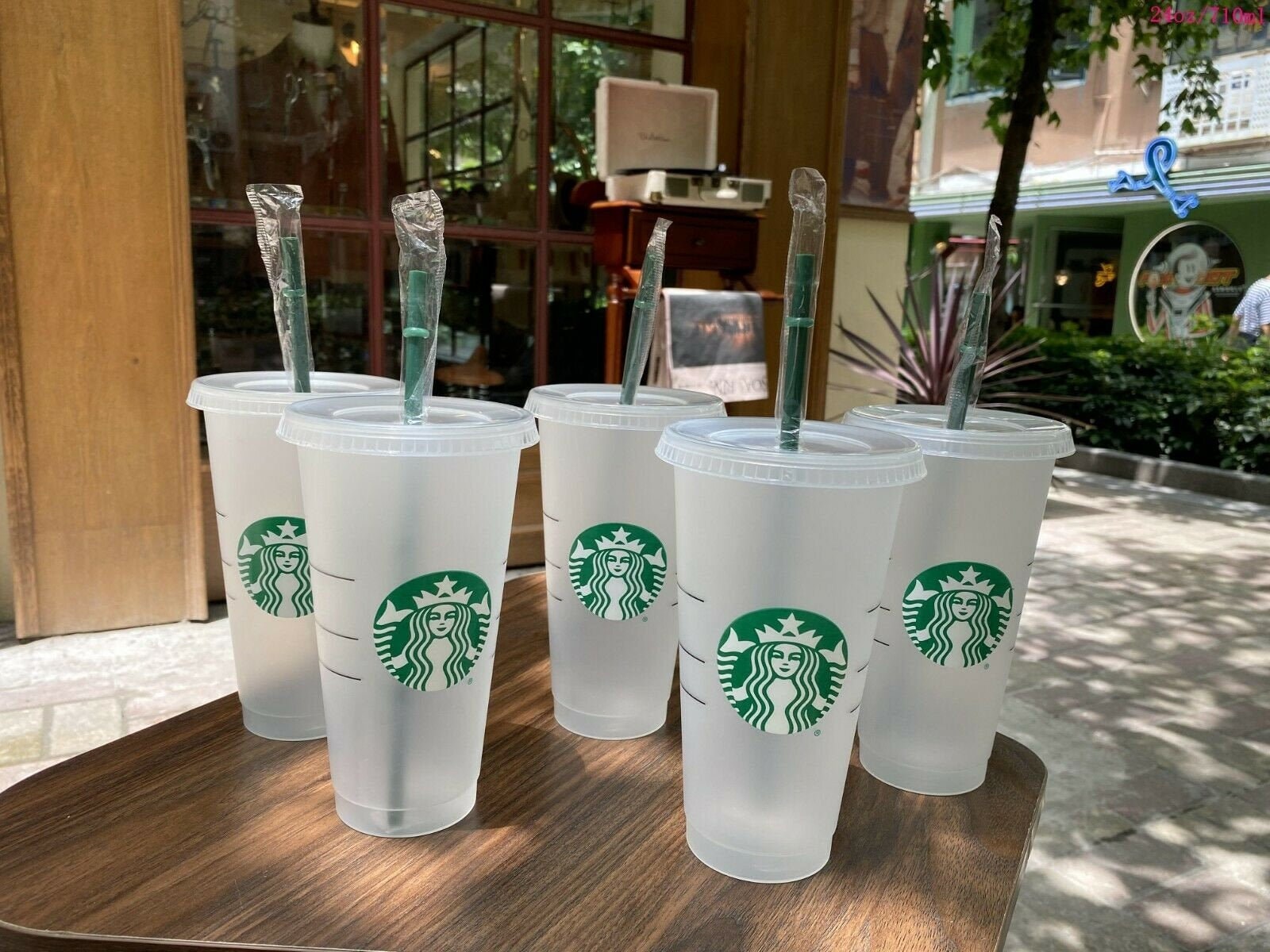 NEW Starbucks Venti Clear Double Wall Acrylic Cold Cup 24oz Tumbler