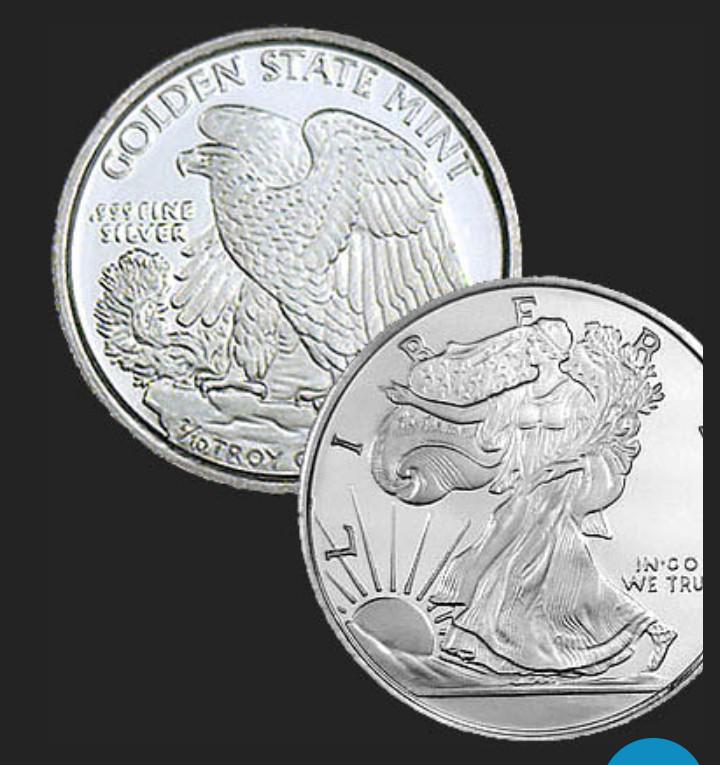 1 troy ounce silver liberty coin - Etsy 日本