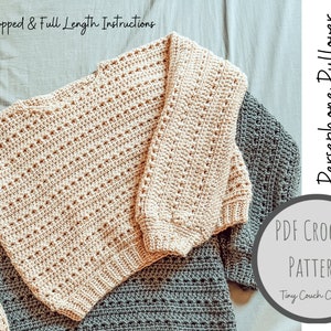 Crochet Sweater Pattern | Jumper Crochet Pattern | Persephone Pullover Crochet Pattern