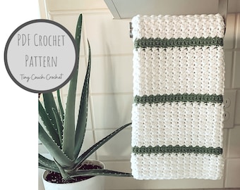 Modern Crochet Kitchen Towel Pattern