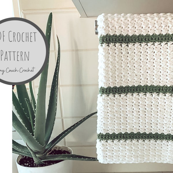 Modern Crochet Kitchen Towel Pattern