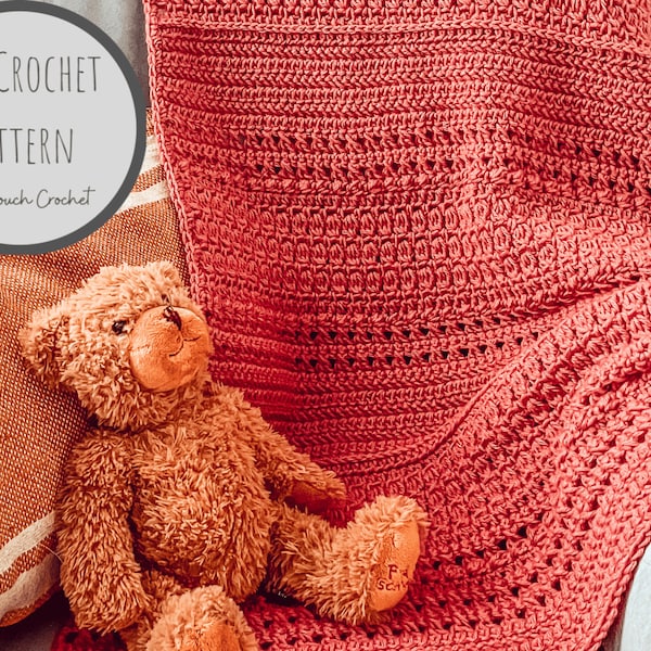 Baby Blanket Crochet Pattern | The Cassidy Sampler Baby Blanket | Stitch Sampler Crochet Pattern PDF