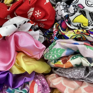 Handmade Scrunchies: Hair Tie Accessory