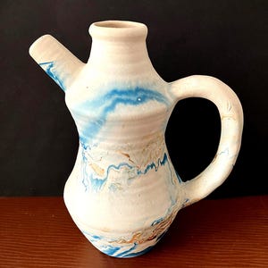 Vintage Nemadji Pottery Jug Hand Thrown Clay Made at Arrowhead Minnesota USA