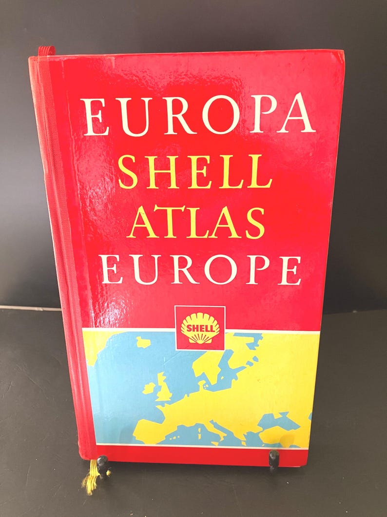 Shell Atlas: Europe Map Book, 1980s Hardback - Etsy Australia