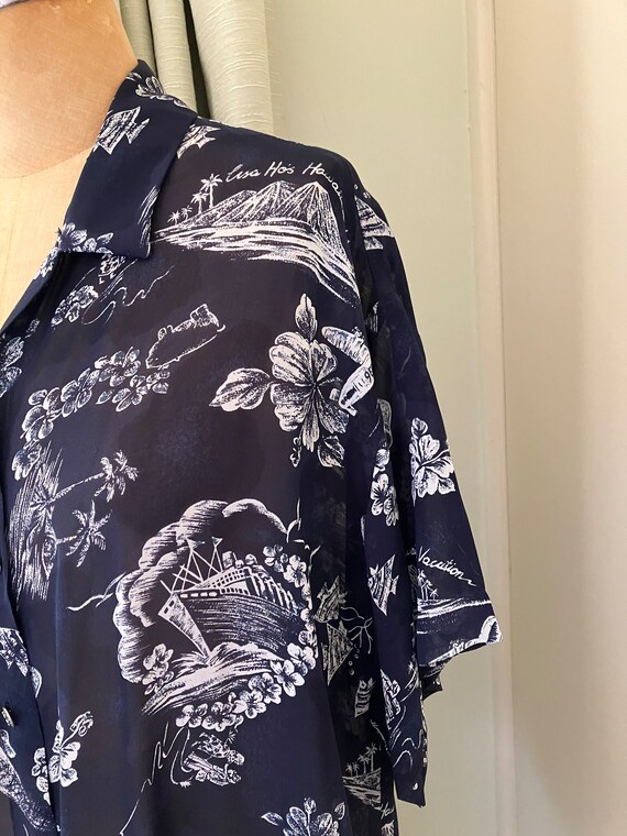 Lisa Ho Hawaiian Vacation Sheer Over Shirt Austra… - image 5