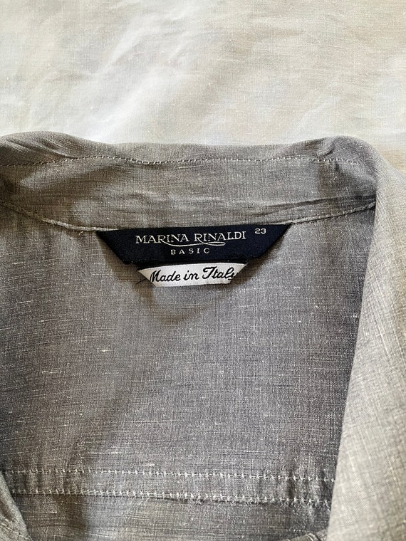 Unique 1980 Gray Linen Overshirt - Gem