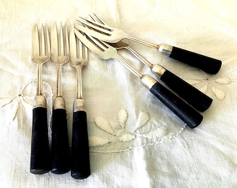 Juego de seis tenedores para pastel