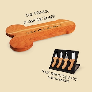 Personalized Charcuterie Board Custom Engraved Penis-Shaped Cherry Wood Charcuterie Board Valentine&#39;s Gift For Her Gift For Him Bundle