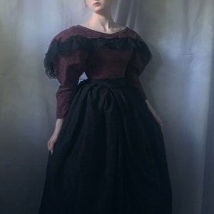 Classic Historical Skirt - Sustainable Fashion Dress Daywear Handmade Costume Fantasy Cosplay Convention Dickens Austen Era
