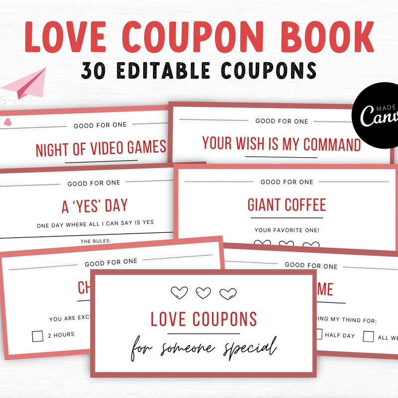 Love Coupon Book Etsy