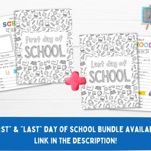 First Day of School Printable, Back to School Questionnaire Template ...