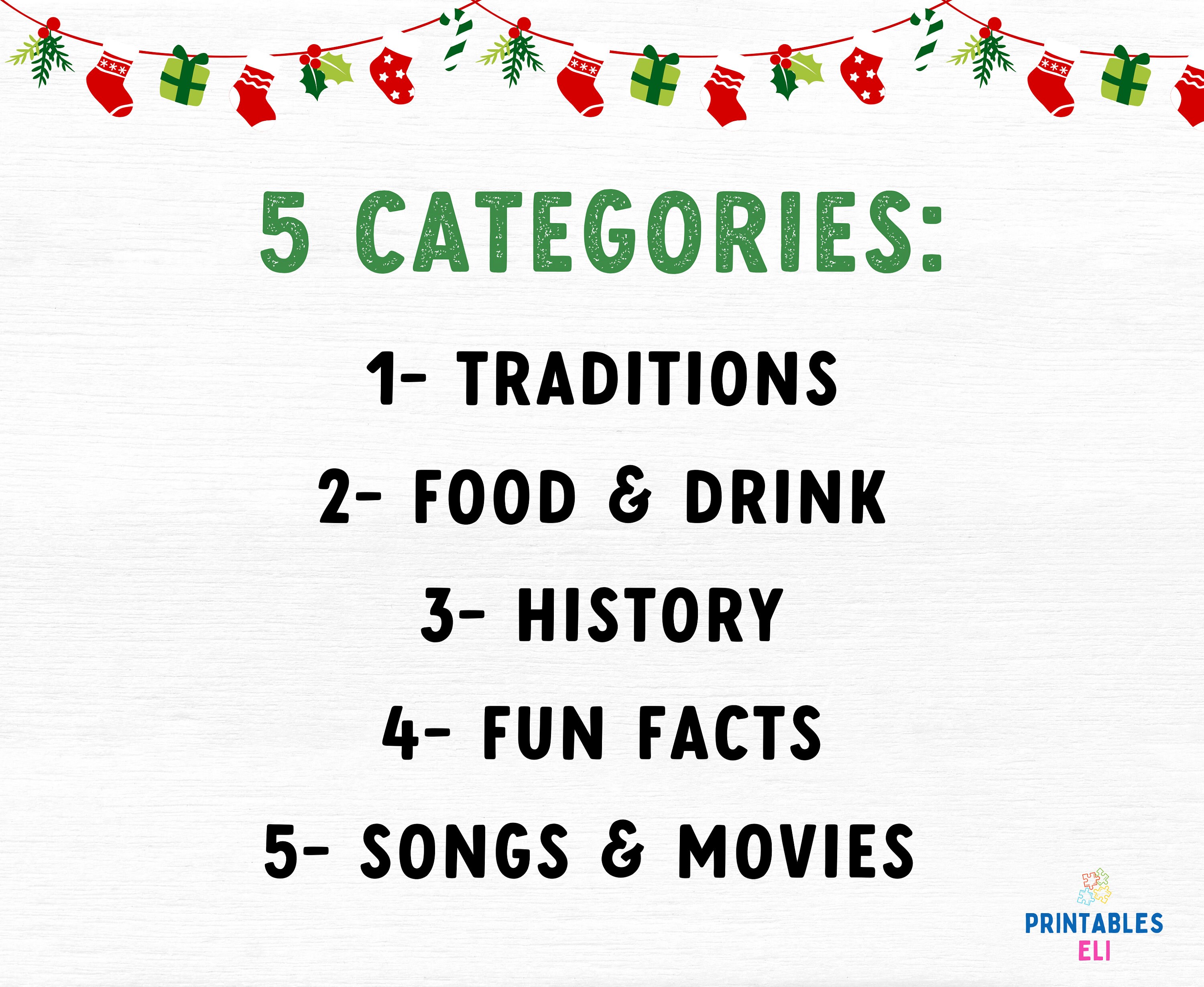 Christmas Trivia Game Printable, Printable Christmas Trivia Night ...
