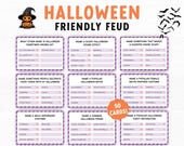 Halloween Friendly Feud Game, Halloween Party Game Printable, Family Feud Quiz, Family Game, Holiday Game, Printable Halloween Game