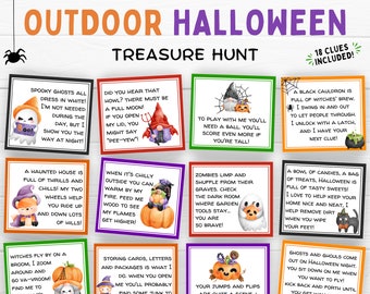 Outdoor Halloween Treasure Hunt Halloween Scavenger Hunt for - Etsy