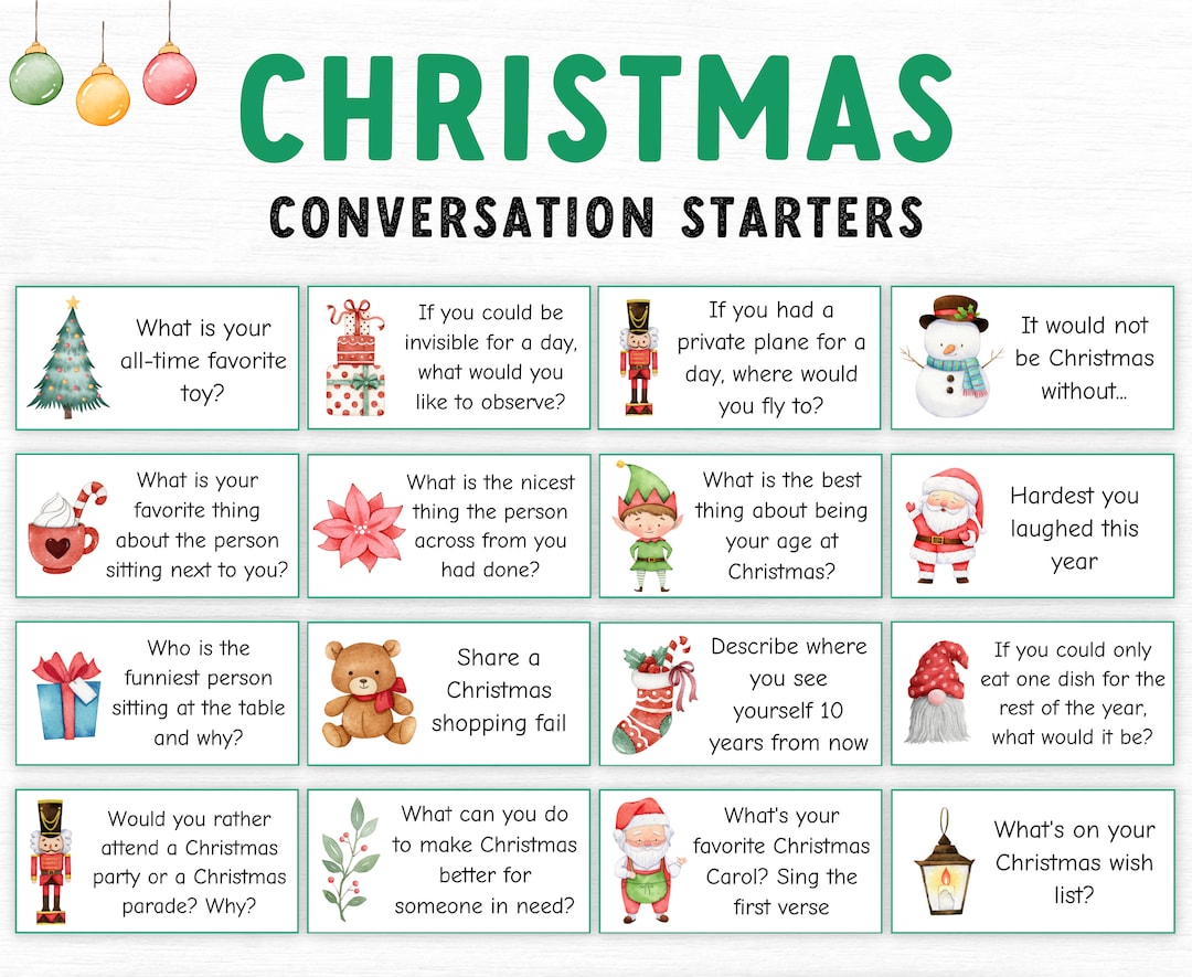 Christmas Conversation Starters Funny 