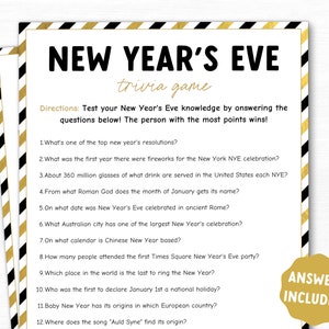 New Years Pass the Gift Game New Years Trivia Game (Download Now