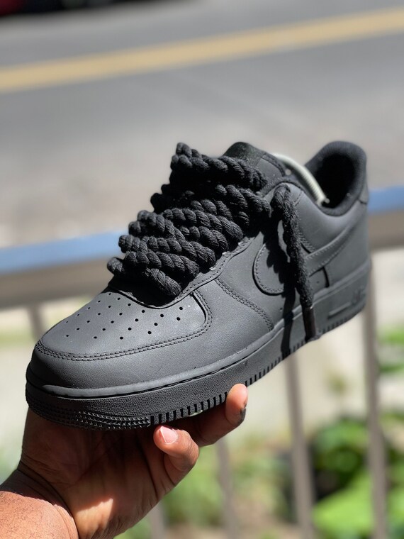 Matte Black Airforce 1 - Etsy