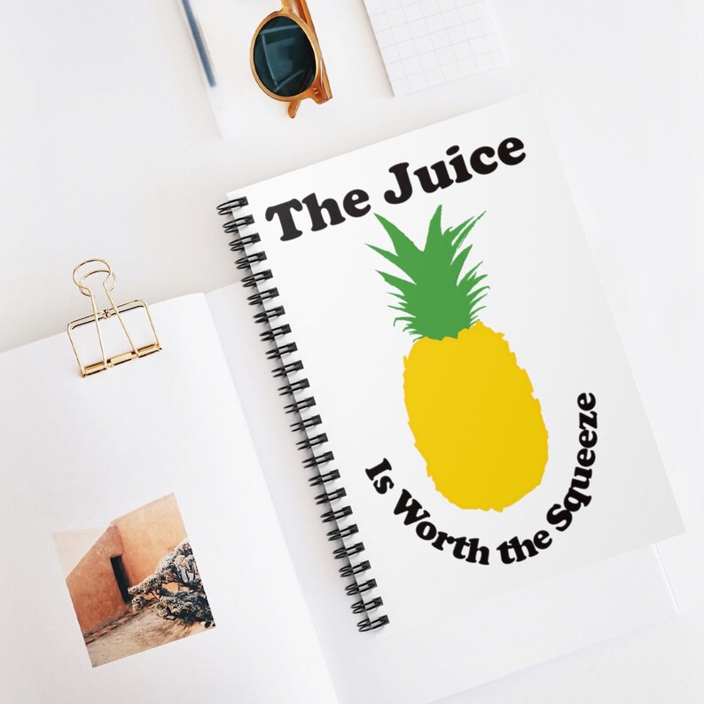 The Juice is Worth the Squeeze Fertility Pineapple Notebook Etsy