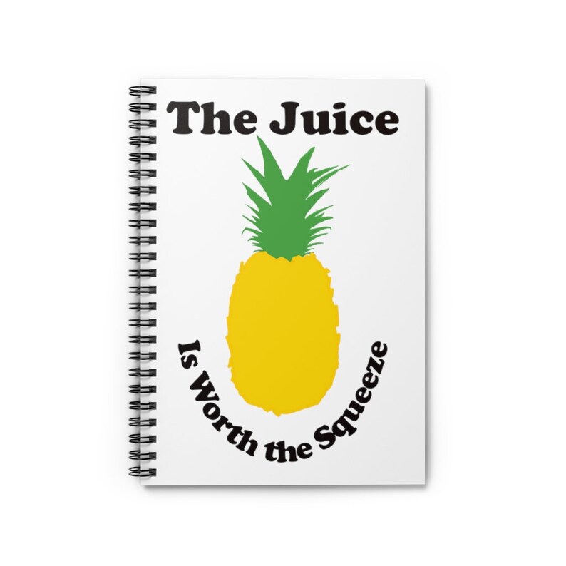 The Juice is Worth the Squeeze Fertility Pineapple Notebook Etsy