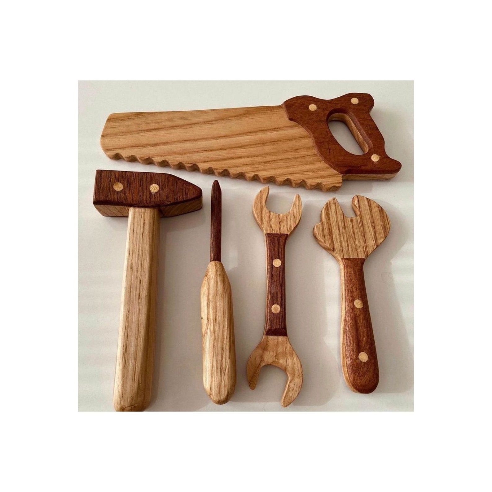 Hand Made Wooden Tool Belt Set Toy Tool Kit Repair Kit for Etsy