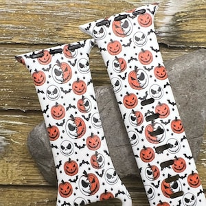 Halloween Pumpkin Watch Band for Apple Watch Silicone 38mm 40mm 41mm 42mm 44mm 45mm Ghosts, Ghouls, Skellington Spooky band