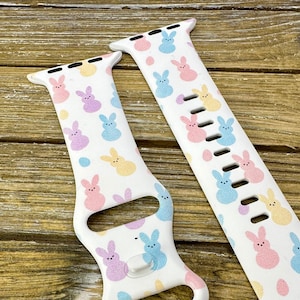 Easter Bunnies Silicone Watch Band for Apple Watch Samsung Fitbit