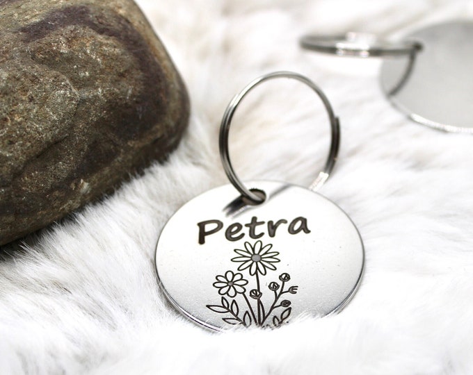 Personalized Mothers Day Floral Name Key chain keychain - Mother's Day Birthday Gift Anniversary Gift Gift for Her Mom gift Gift