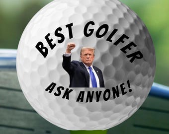 Funny Golf Balls – Christmas Golf gifts Trump Biden Bernie Parody Gifts for Men