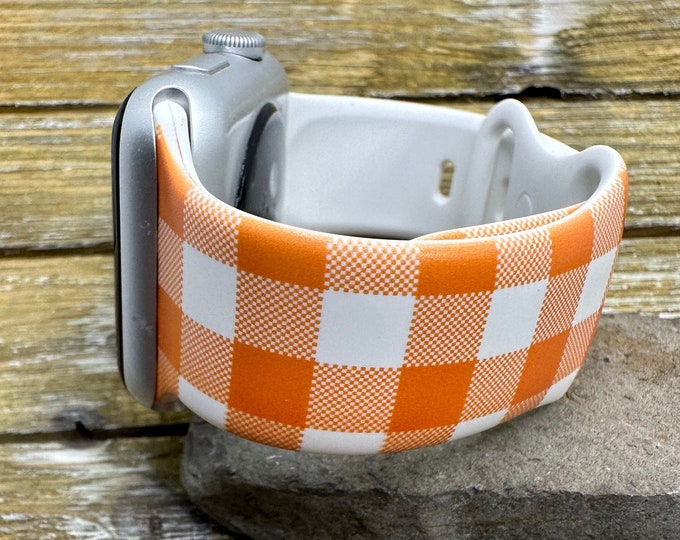 Autumn Fall Plaid Band Apple Watch Compatible 38/40/41mm, 42/44/44/49mm Gift