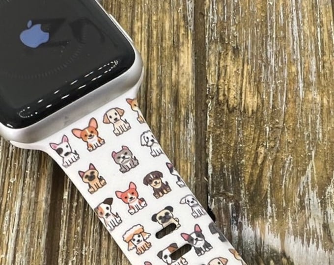 Dog watch band for Apple Sumsung Fitbit Strap Dog Mom Gift 38mm 41mm 40mm 42mm 44mm 45mm Gift