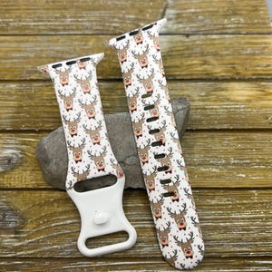 Cinturino per orologio con renna natalizia per Apple Natale Inverno 38 mm 40 mm 41 mm 42 mm 44 mm 45 mm regalo