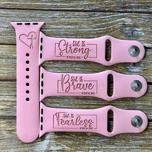 Gegraveerde horlogeband Christian Collection #2 horlogeband voor Apple Watch gegraveerd | bijbelteksten 38 mm 40 mm 41 mm 42 mm 44 mm 45 mm 49 mm