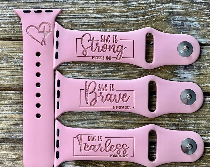 Engraved watch band christian collection #2 watch band for apple watch engraved | bible verse sayings 38mm 40mm 41mm 42mm 44mm 45mm 49mm