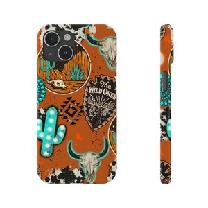Western Cow Print Slim Phone Cases for  iPhone 15 Pro Max 14 Plus Case 12 13 Xs 11 SE Galaxy S23