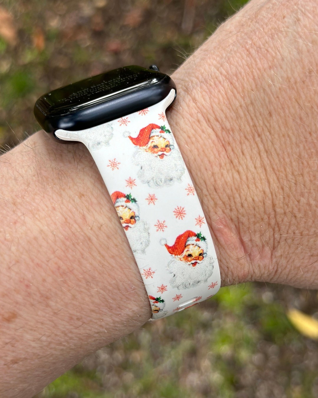 Christmas Watch Band for Apple Watch Samsung Watch & Fitbit Santa Band