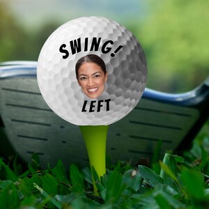 Pelotas de golf graciosas, regalo de broma, ayuda, estoy perdido, pelota de golf de Joe Biden, pelotas de golf, regalo para hombre confundido, Joe el dormilón, regalo de broma para él, regalo de Navidad Swing Left AOC