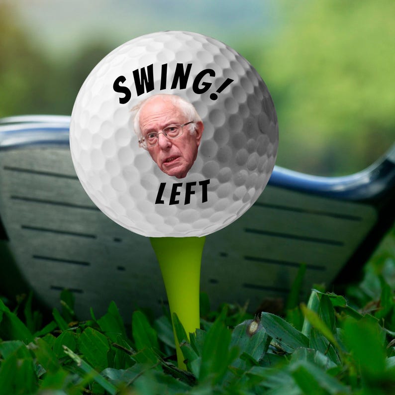 Pelotas de golf graciosas, regalo de broma, ayuda, estoy perdido, pelota de golf de Joe Biden, pelotas de golf, regalo para hombre confundido, Joe el dormilón, regalo de broma para él, regalo de Navidad Swing Left Bernie