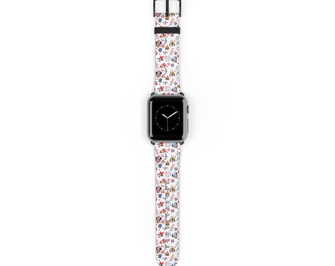 Floral Watch Band - Vibrant Floral Design, Reusable Sport Accessory, Stylish Gift for Her, Perfect for Fitness & Everyday Wear