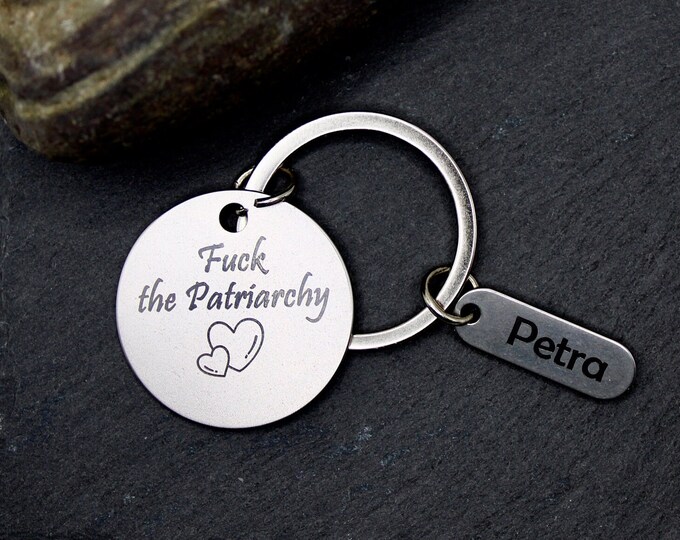 Fuck the Patriarchy Keychain Keyring #4 Feminist key chain Inspirational Gift All Too Well Keyring fuck the patriarchy keyring Gifts Girls